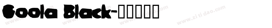 Goola Black字体转换